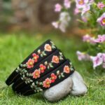 Flowers Embroidered Headband | Handmade Embroidered Wildflowers Headband