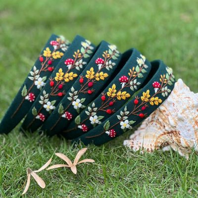 Handmade Floral Headband for Women | Embroidered Hair Accessory | Boho Wildflowers Headband | Gift for Birthday