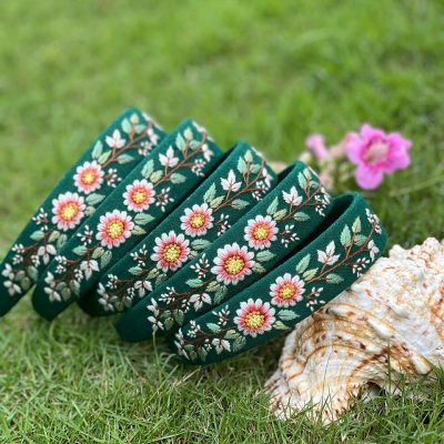 Floral Embroidered Headband | Handmade Wildflowers Headband | Soft & Comfortable | Boutique Style Hair Accessory