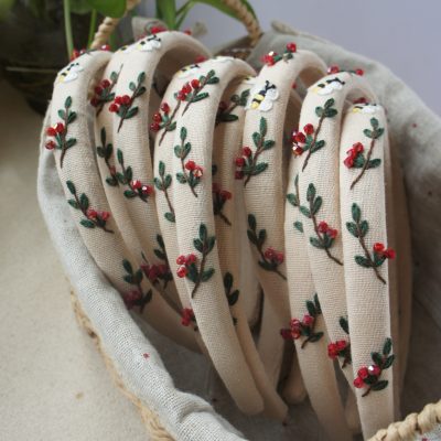 Floral Embroidered Headband | Handmade Wildflowers Headband | Soft & Comfortable | Boutique Style Hair Accessory