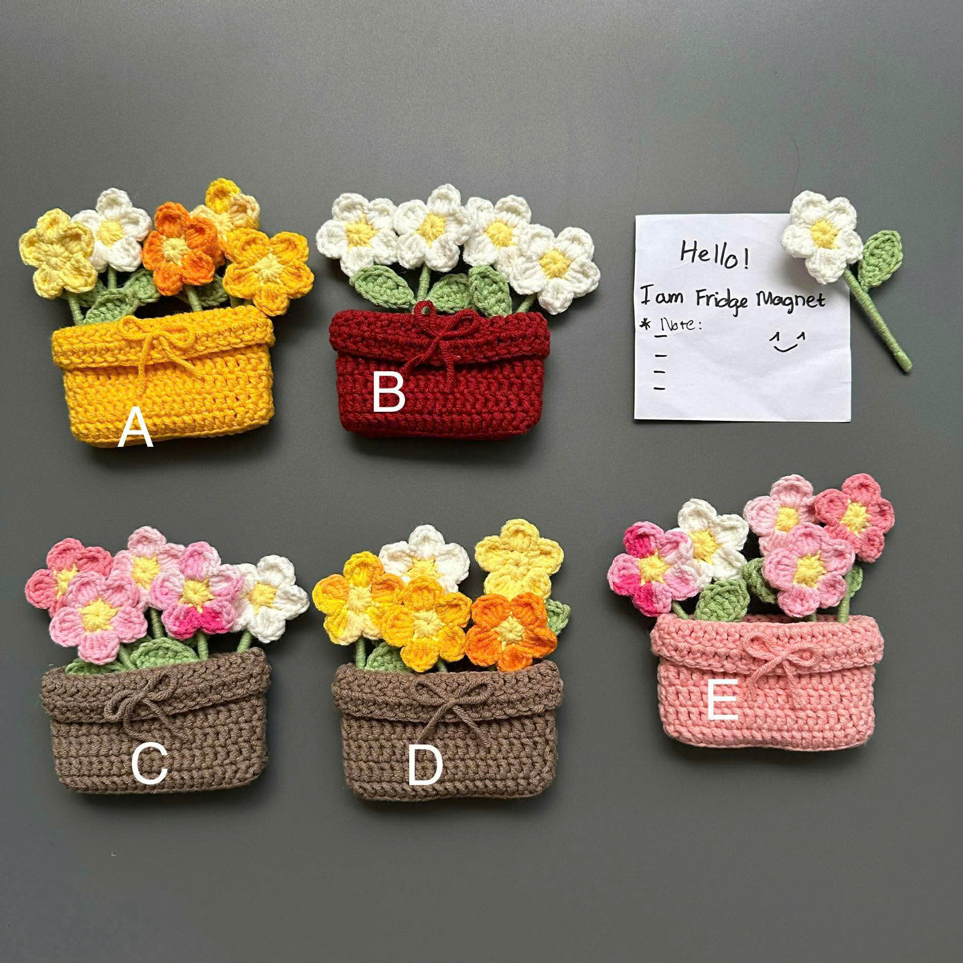 Decorative Fridge Magnets - WildFlowers Pot Magnet